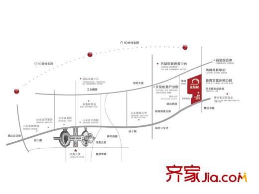 魯商鳳凰城區(qū)位圖