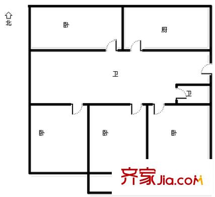 正覺寺小區(qū) 5室 戶型圖