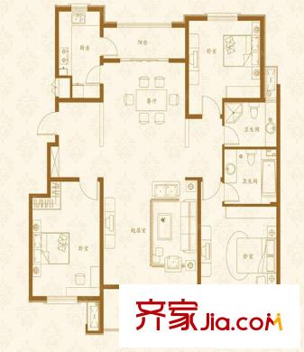 匯福山莊 0室 戶型圖
