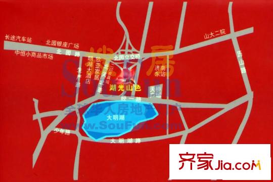 融基湖光山色交通圖
