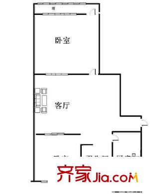 新沙小區(qū) 2室 戶型圖