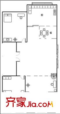 二七新村小區(qū)戶型圖二七鐵路宿舍 3室 戶型圖 3室1廳1衛(wèi)1廚