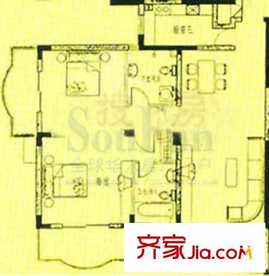 龍岱花園戶型圖戶型圖 2室2廳2衛(wèi)