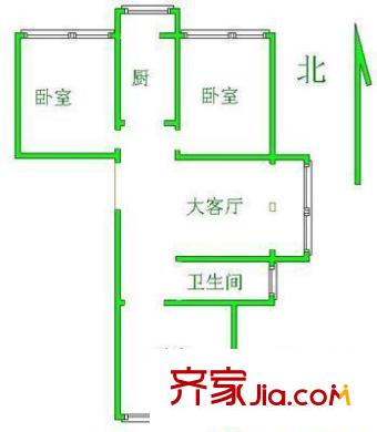 綠園小區(qū) 3室 戶型圖