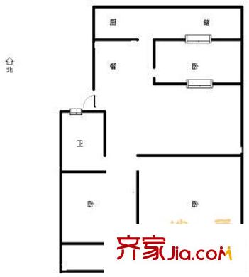 豐匯小區(qū) 3室 戶型圖