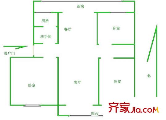 豐匯小區(qū) 3室 戶型圖
