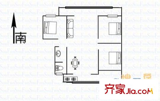 豐匯小區(qū) 3室 戶型圖
