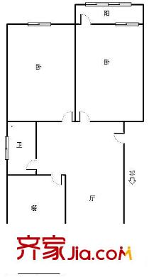 黃臺電廠二宿舍 0室 戶型圖
