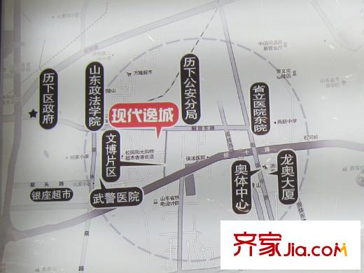 現(xiàn)代逸城交通圖