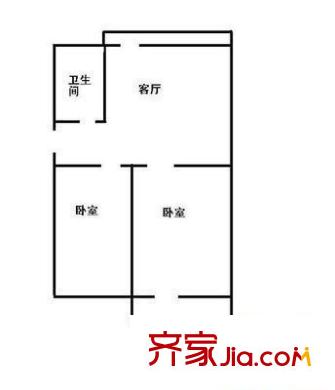 聚賢新區(qū)戶型圖聚賢街新區(qū) 2室 戶型圖 2室1廳1衛(wèi)1廚