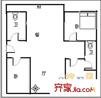 紅山圣都 3室 戶型圖