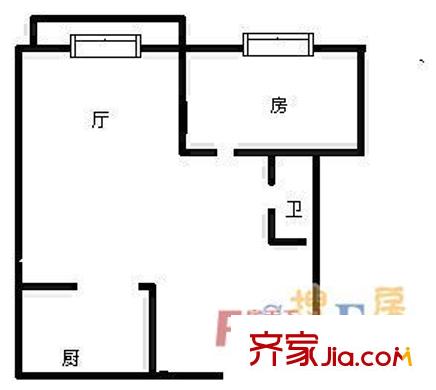 紅山圣都 1室  戶型圖