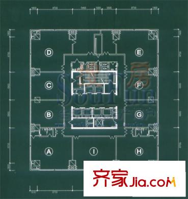 銀座晶都國際戶型圖標準層平面(售完) 3室
