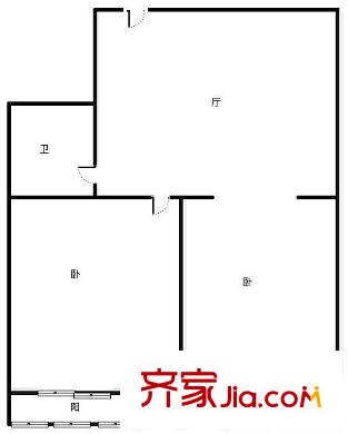 梁府小區(qū) 2室 戶型圖