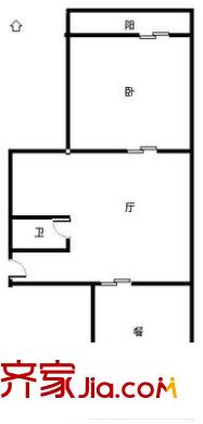 紫香園小區(qū) 2室 戶型圖