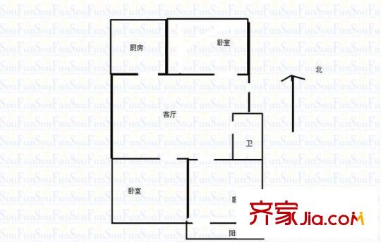 天建天和園冬園 2室 戶型圖