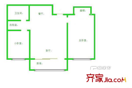 明福苑 2室戶型圖
