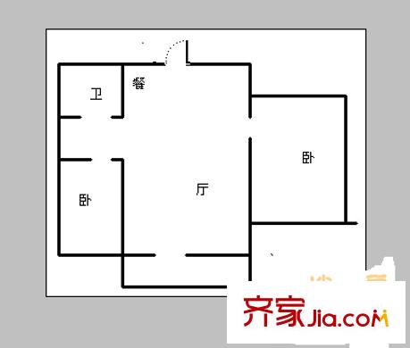 明福苑 2室 戶型圖