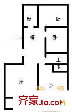 紅山圣都 2室 戶型圖