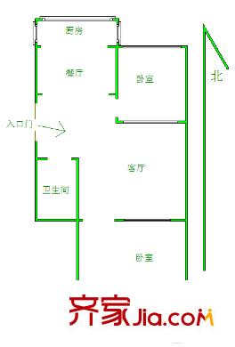 歷東小區(qū) 2室 戶型圖