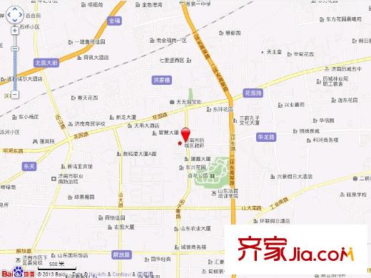 洪樓南路單位宿舍交通圖 