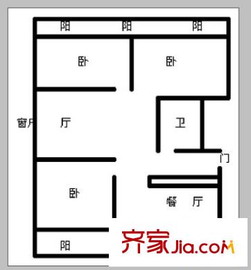 東旺家園 3室 戶型圖