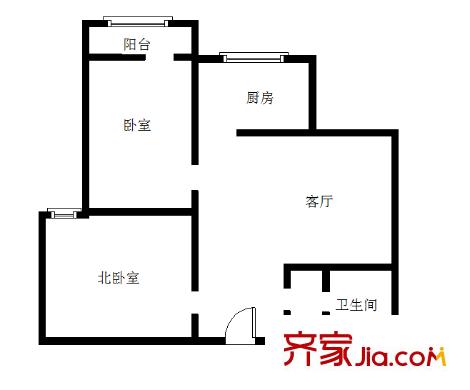 天建天和園冬園 2室 戶型圖