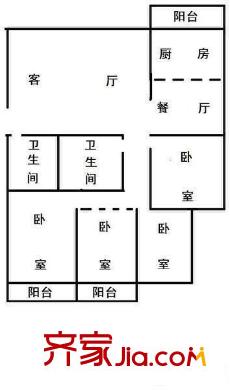 建興小區(qū) 4居室 戶(hù)型圖