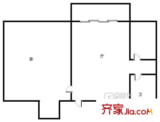 明福苑 1室戶型圖