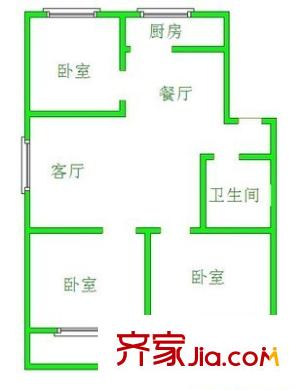 永大百花園 3室 戶型圖