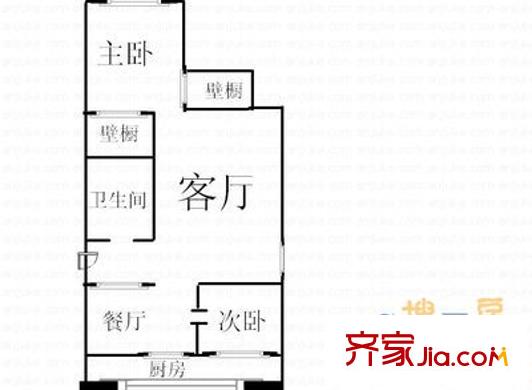 文東苑 2室 戶型圖
