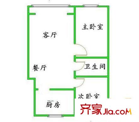 文東苑 2室 戶型圖
