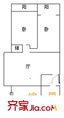 文東苑 2室 戶型圖