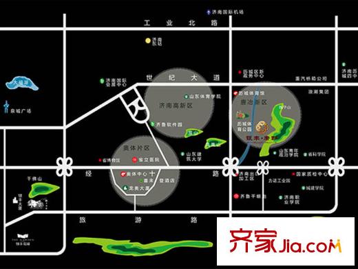 銀豐唐郡配套圖濟(jì)南區(qū)位圖