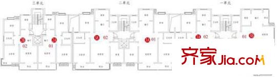 康橋頤東戶型圖8#標(biāo)準(zhǔn)層戶型圖 
