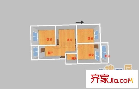 歷東小區(qū) 3室 戶型圖