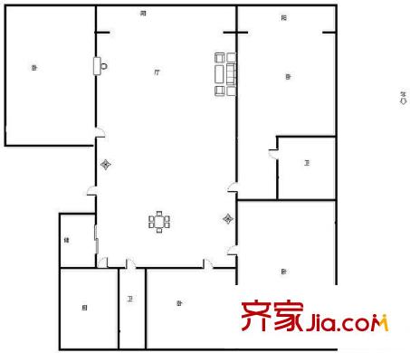 艾菲爾花園 4居室