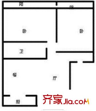 東旺家園 2室 戶型圖
