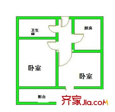 花園路單位宿舍 0室 戶型圖