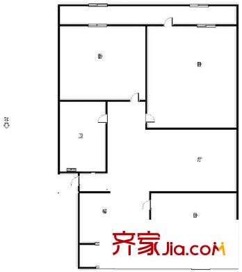 嘉和園 3居室 戶(hù)型圖