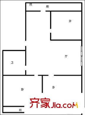 嘉和園 3居室 戶(hù)型圖