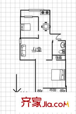 文東苑 2室 戶型圖