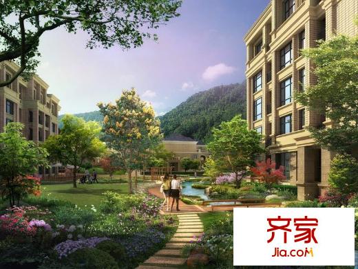 銀豐唐郡外景圖1#地洋房宅間景觀圖