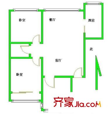 三箭瑞福苑 3室 戶型圖