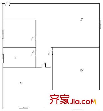 三箭瑞福苑 2室 戶型圖