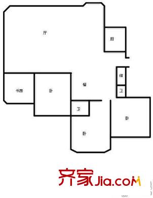 營市東街單位宿舍  4室 戶型圖