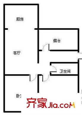 明珠花園 2室 戶型圖