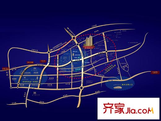 悅府?保利海德公館Ⅲ期區(qū)位圖