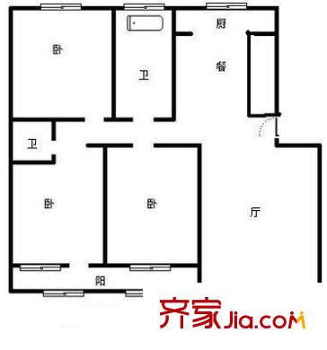 龍泉山莊 4室 戶型圖