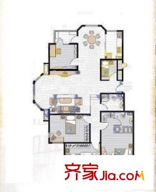 齊魯世紀(jì)園  5室 戶型圖